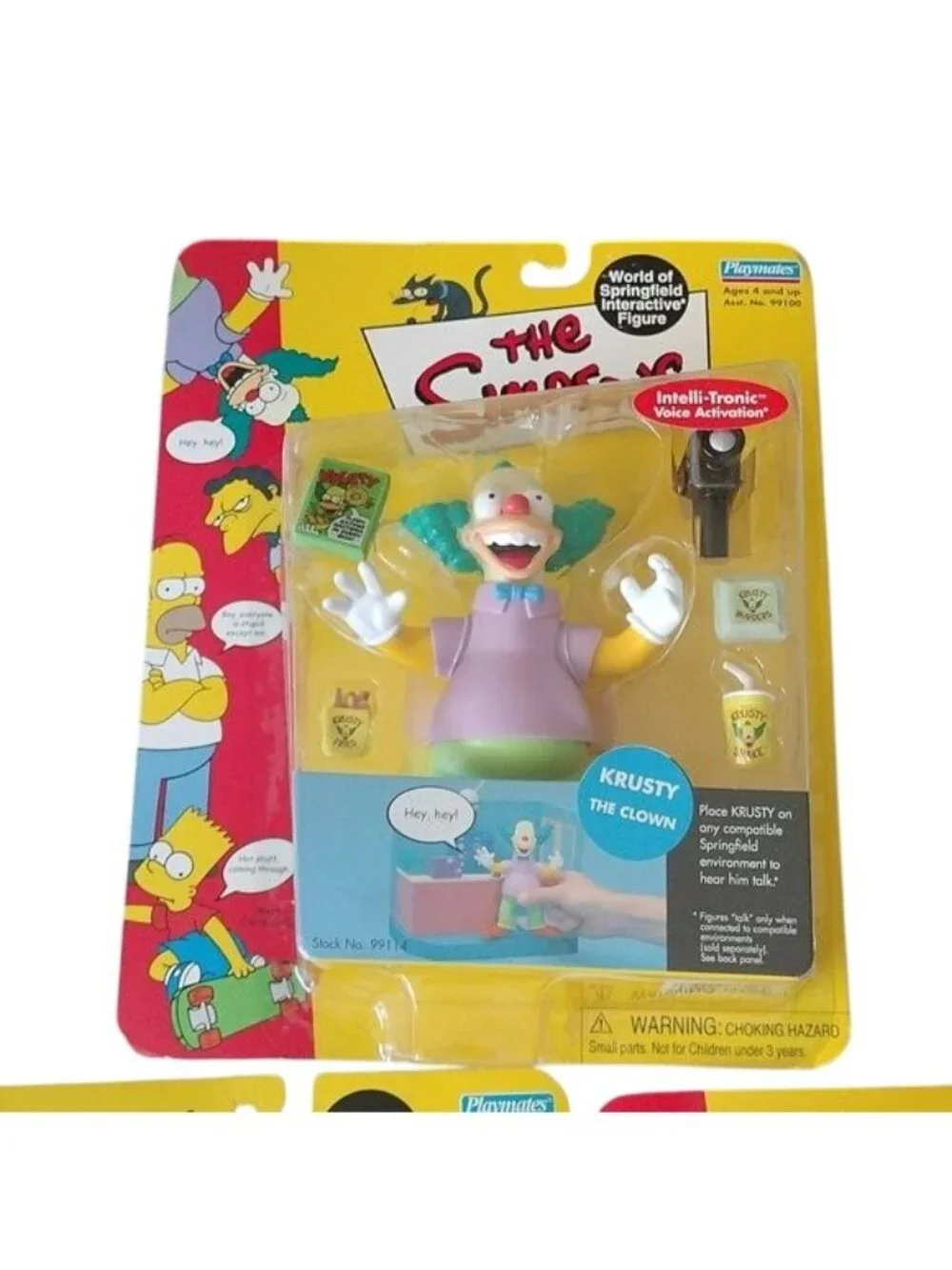 Playmates World of Simpsons Krusty, Bumblebee Man + Cletus Figures, set of 3
